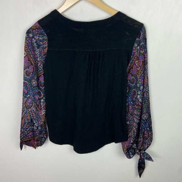 Anthropologie Akemi Kin Maybell Tied Sleeve Bohemian‎ Top Size XXS Boho Bohemian - Picture 12 of 12